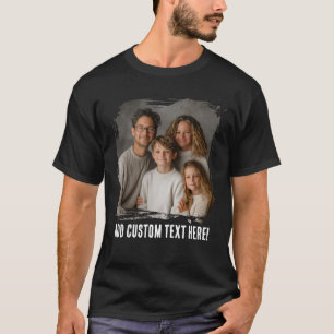 Camiseta Añadir un texto fotográfico marco de pincel person