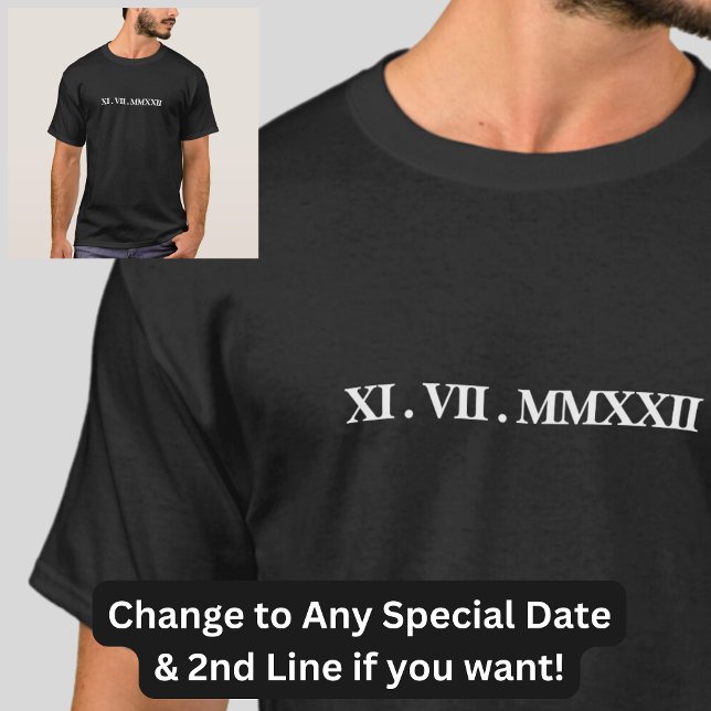 Camiseta Añadir Una Fecha De Nacimiento, Aniversario, Nombr (Subido por el creador)