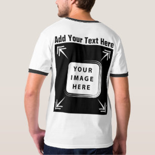 Camiseta Añadir una plantilla de Personalizado de texto fot
