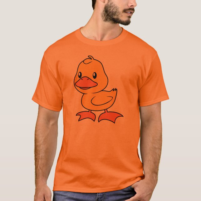Camiseta Anadón amarillo lindo feliz (Anverso)