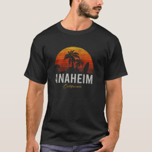 Camiseta Anaheim California Retro Surfer Vintage Beach