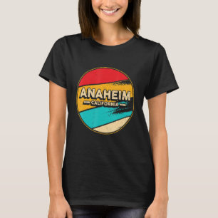 Camiseta Anaheim California Retro Vintage Sunset Estados Un