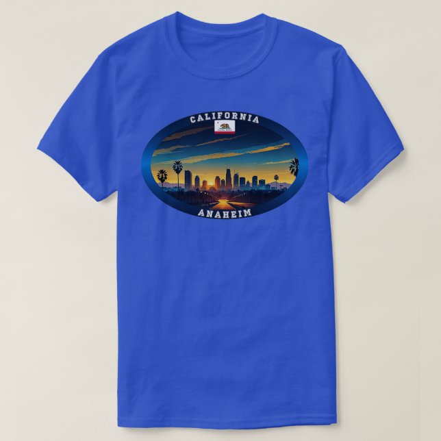 Camiseta Anaheim California Travel TShirt (Diseño del anverso)