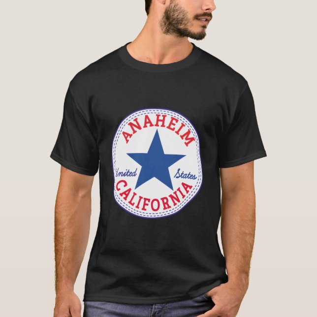 Camiseta Anaheim Naranja County La California Estados Unido (Anverso)