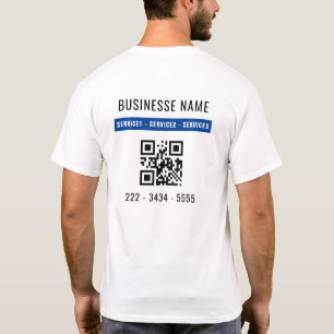 Camiseta Análisis de código QR y servicio empresarial Perso