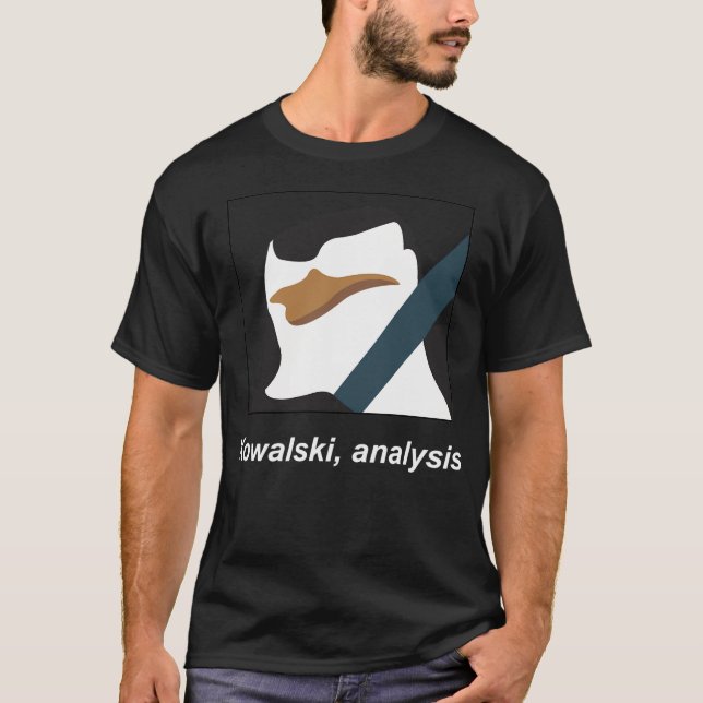 Camiseta Análisis de Kowalski (Anverso)