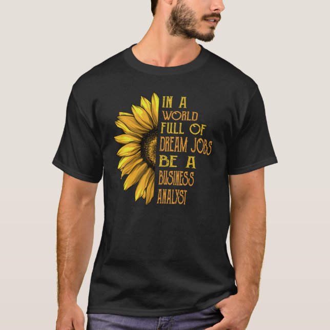 Camiseta Análisis de negocios de girasol (Anverso)