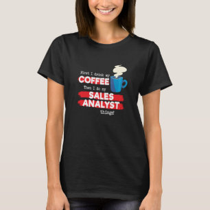 Camiseta Análisis de ventas y valoración del café