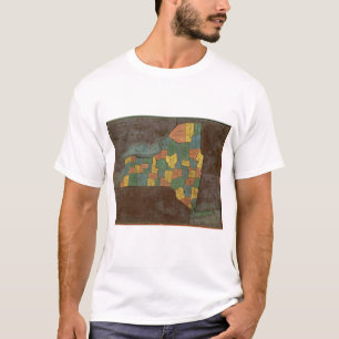 Camiseta Análisis geográfico del estado de Nueva York