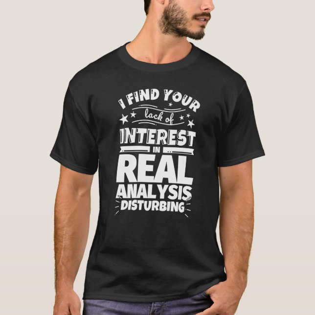 Camiseta Análisis real Falta de interés (Anverso)