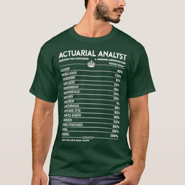 Camiseta Analista actuarial    Analista Actuarial (Anverso)