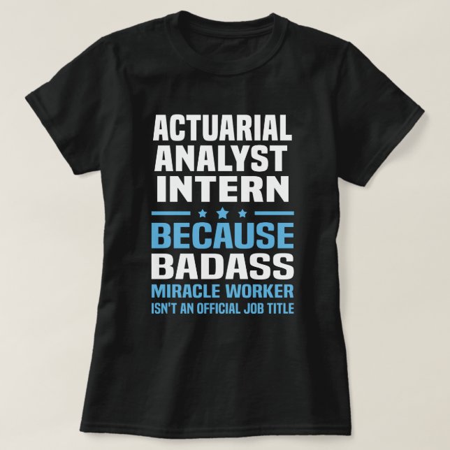 Camiseta Analista actuarial Interino (Diseño del anverso)
