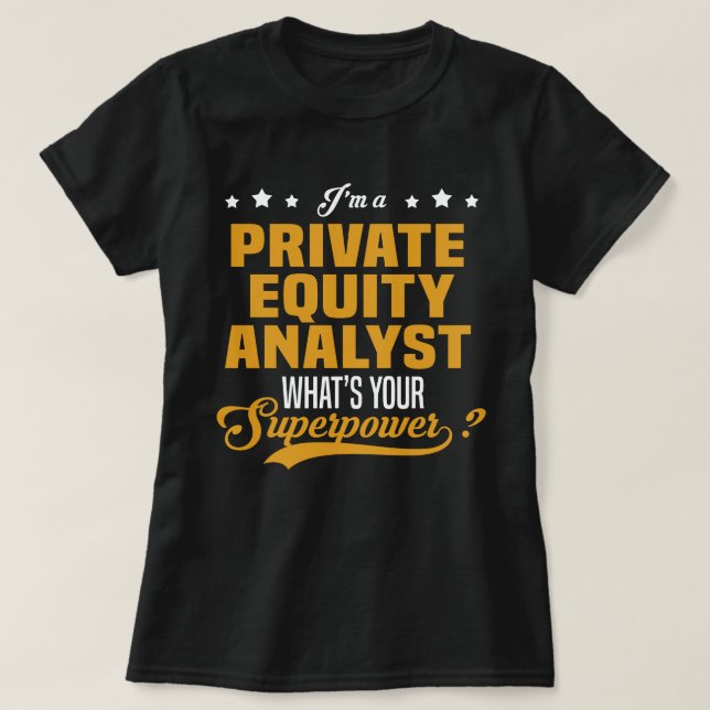 Camiseta Analista de acciones privadas (Diseño del anverso)