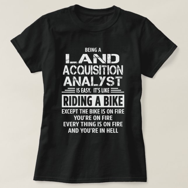 Camiseta Analista de Adquisición de Tierras (Diseño del anverso)