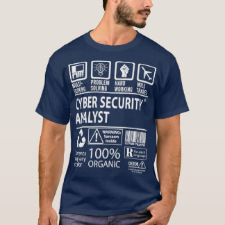 Camiseta Analista de ciberseguridad T