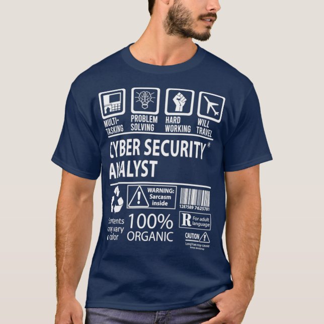 Camiseta Analista de ciberseguridad T (Anverso)