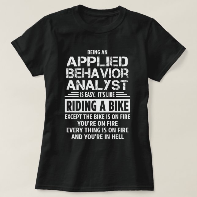 Camiseta Analista de comportamiento aplicado (Diseño del anverso)