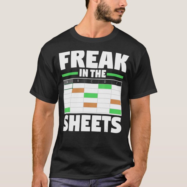 Camiseta Analista De Contabilidad Spreadsheet Funny En El (Anverso)