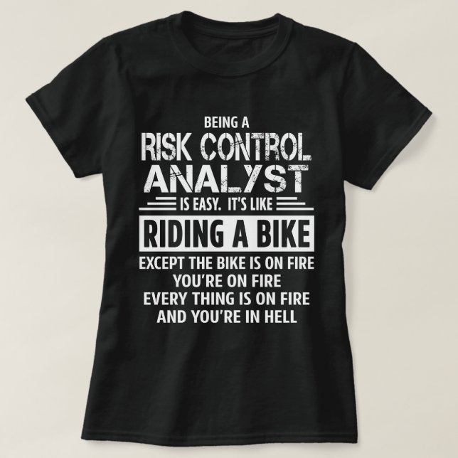 Camiseta Analista de Control de Riesgos (Diseño del anverso)