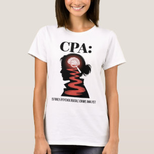 Camiseta Analista de Crimen Psicológico Certificado por CPA