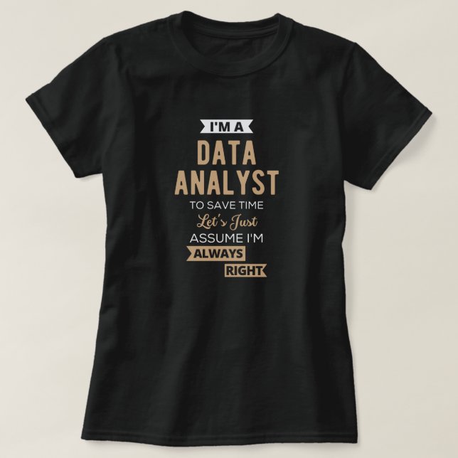 Camiseta Analista de datos (Diseño del anverso)
