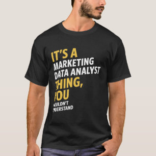 Camiseta Analista de datos de marketing
