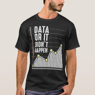 Camiseta Analista de Estadísticas de Comportamiento Nerd de