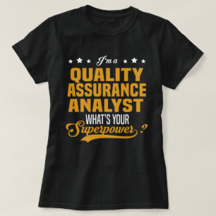 Camiseta Analista de Garantía de Calidad