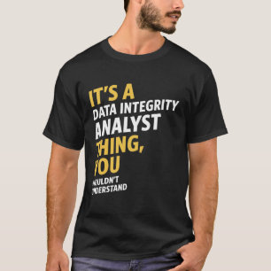 Camiseta Analista de integridad de datos