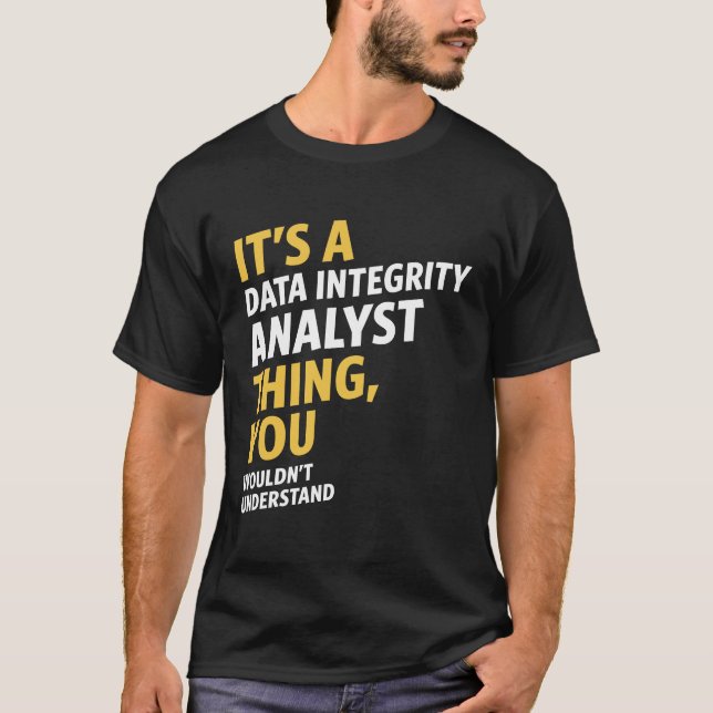 Camiseta Analista de integridad de datos (Anverso)