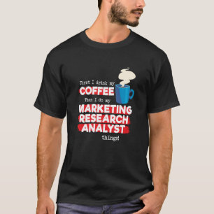 Camiseta Analista de investigación de marketing y discurso