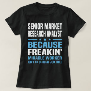Camiseta Analista de Investigación de Mercado Superior