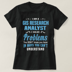 Camiseta Analista de investigación del GIS