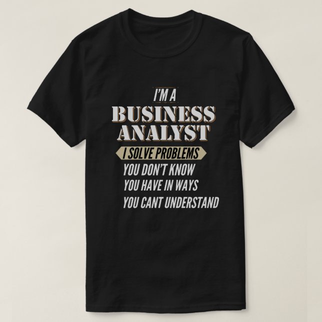 Camiseta Analista de negocios (Diseño del anverso)