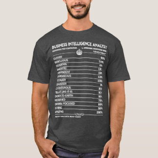 Camiseta Analista de negocios de Business Intelligence T