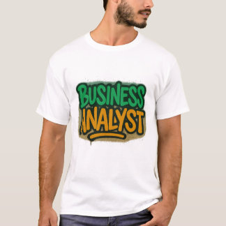 Camiseta Analista de Negocios Estilo Grafiti