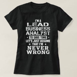 Camiseta Analista de negocios líder