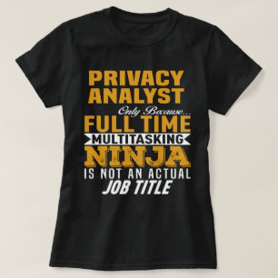 Camiseta Analista de privacidad