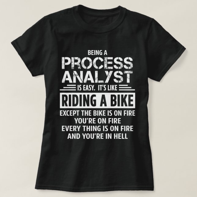 Camiseta Analista de procesos (Diseño del anverso)