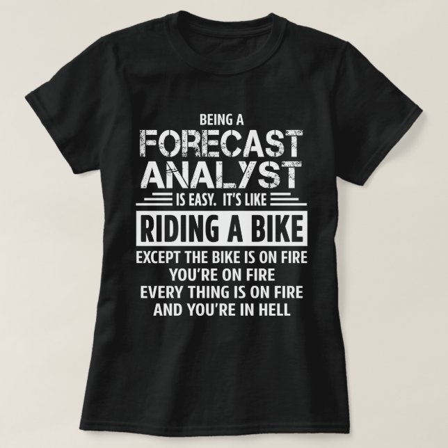 Camiseta Analista de pronósticos (Diseño del anverso)