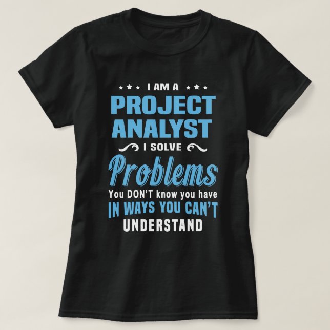 Camiseta Analista de proyectos (Diseño del anverso)