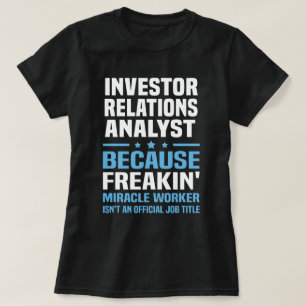 Camiseta Analista de Relaciones con Inversionistas