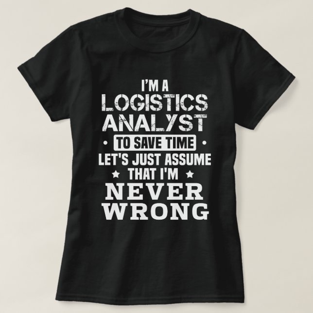 Camiseta Analista logístico (Diseño del anverso)