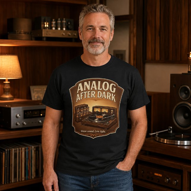 Camiseta Analog After Dark para audiófilos (Subido por el creador)