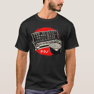 Camiseta Analógico japonés retrospectivo vintage sintetizad