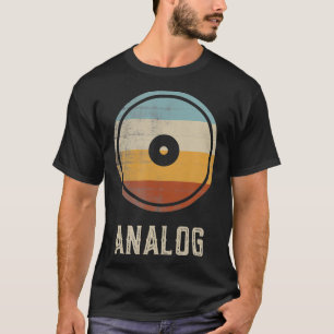 Camiseta Analógico Vinyl Retro Music Lover Vintage Record A