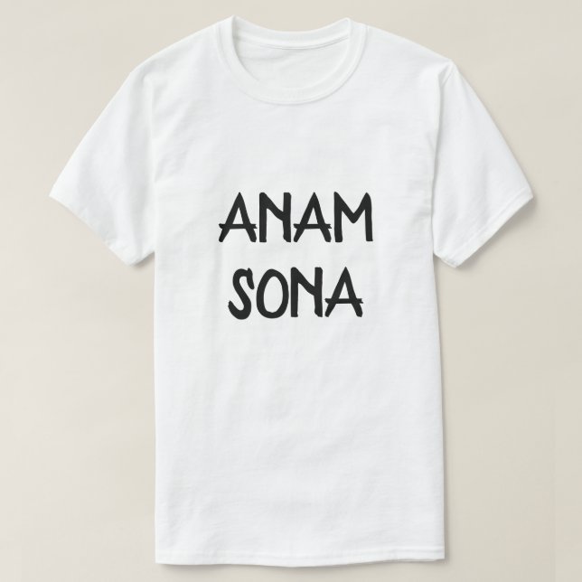 Camiseta anam sona, alma feliz en gaélico escocés (Diseño del anverso)