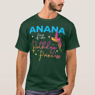 Camiseta Anana de la princesa cumpleaños Bday Unicorn