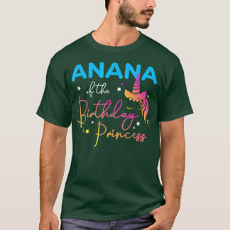 Camiseta Anana de la princesa cumpleaños Bday Unicorn