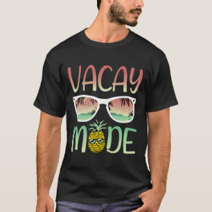 Camiseta Ananas Funny Mode Con Sungles En Modo Vacay